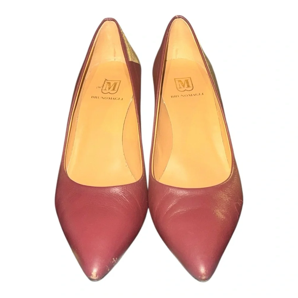 Bruno Magli Women’s Tara 2.5” Pump in Bordeaux Red Size 39 (US 9) GUC